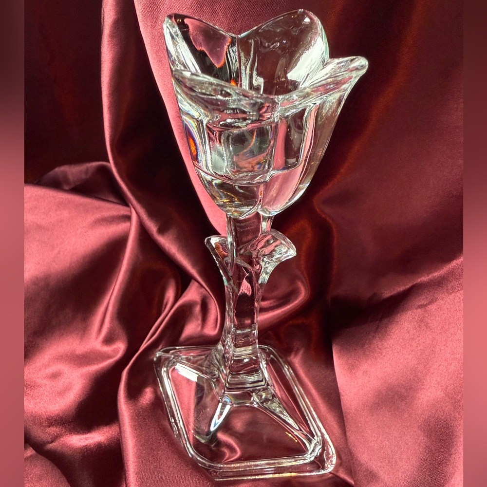 Tuscany Crystal Tulip Candle Holder